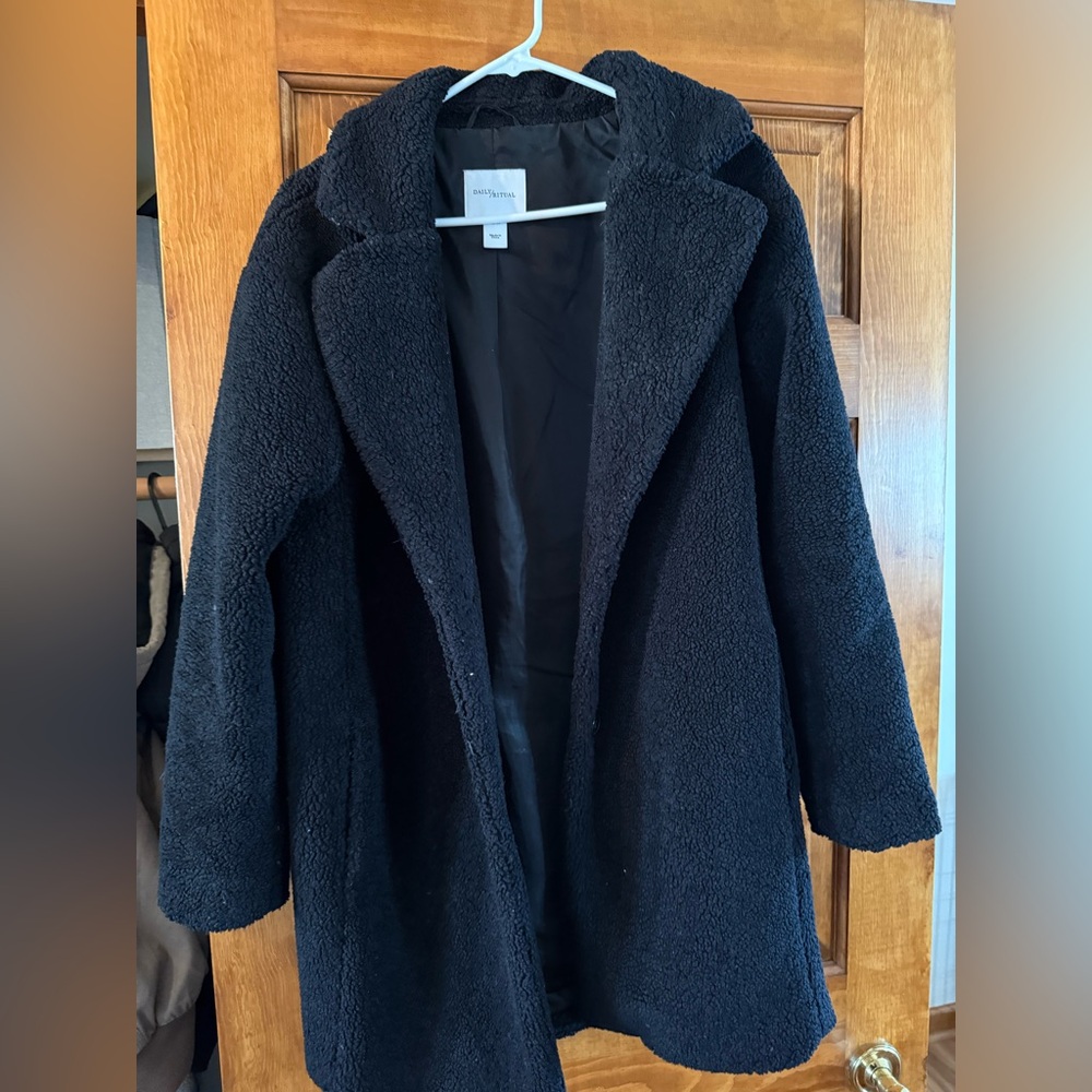 Daily Ritual Black Teddy Jacket